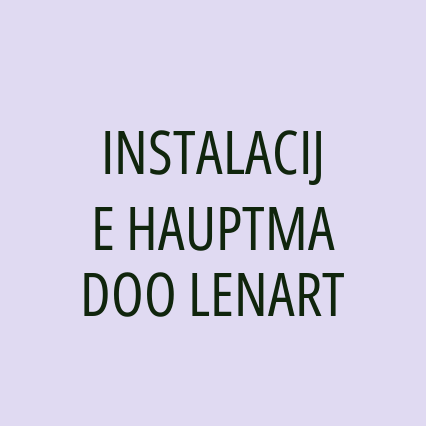 INSTALACIJE HAUPTMA DOO LENART - Logotip