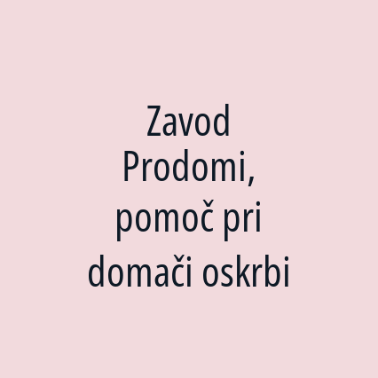 Zavod Prodomi, pomoč pri domači oskrbi - Logotip