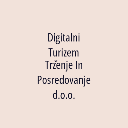 Digitalni Turizem Trženje In Posredovanje d.o.o. - Logotip