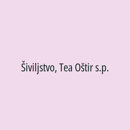 Šiviljstvo, Tea Oštir s.p. - Logotip