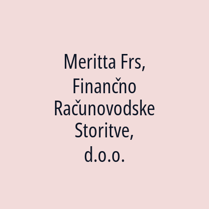 Meritta Frs, Finančno Računovodske Storitve, d.o.o.