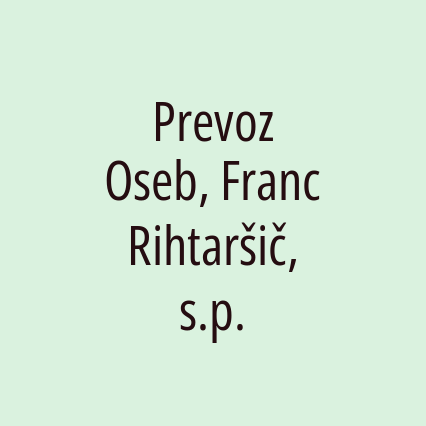 Prevoz Oseb, Franc Rihtaršič, s.p. - Logotip