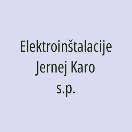 Elektroinštalacije Jernej Karo s.p.