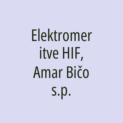 Elektromeritve HIF, Amar Bičo s.p.