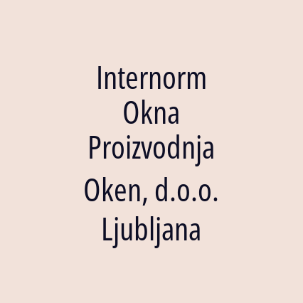 Internorm Okna Proizvodnja Oken, d.o.o. Ljubljana - Logotip