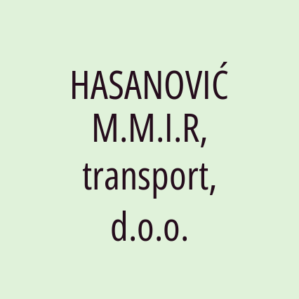 HASANOVIĆ M.M.I.R, transport, d.o.o. - Logotip