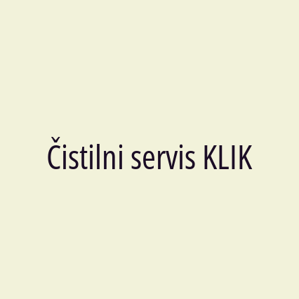 Čistilni servis KLIK