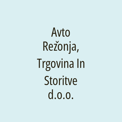 Avto Režonja, Trgovina In Storitve d.o.o. - Logotip