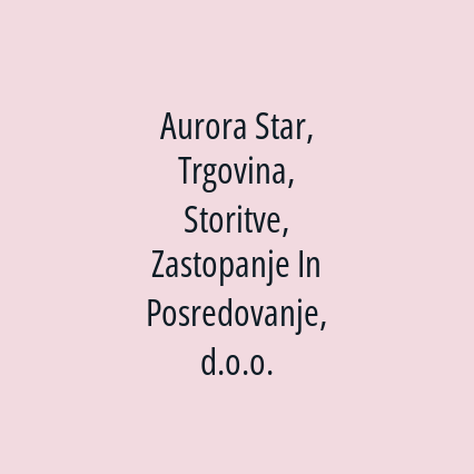 Aurora Star, Trgovina, Storitve, Zastopanje In Posredovanje, d.o.o. - Logotip