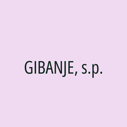 GIBANJE, s.p. - Logotip