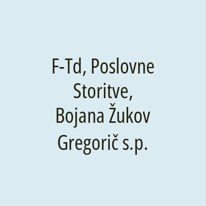 F-Td, Poslovne Storitve, Bojana Žukov Gregorič s.p. - Logotip