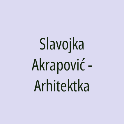 Slavojka Akrapović - Arhitektka - Logotip