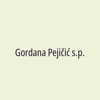 Gordana Pejičić s.p.