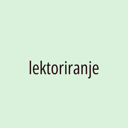 lektoriranje