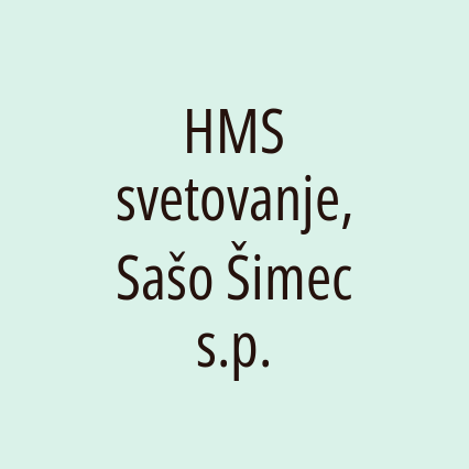 HMS svetovanje, Sašo Šimec s.p.