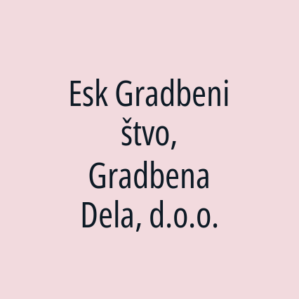 Esk Gradbeništvo, Gradbena Dela, d.o.o. - Logotip