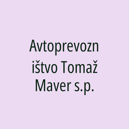 Avtoprevozništvo Tomaž Maver s.p. - Logotip