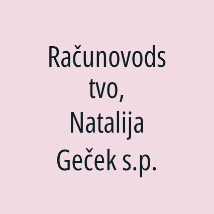 Računovodstvo, Natalija Geček s.p. - Logotip