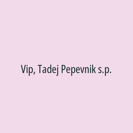 Vip, Tadej Pepevnik s.p. - Logotip