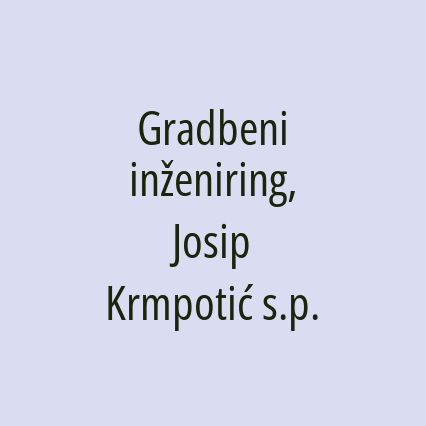 Gradbeni inženiring, Josip Krmpotić s.p. - Logotip