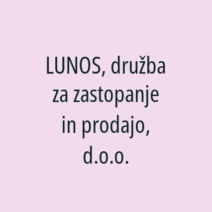 LUNOS, družba za zastopanje in prodajo, d.o.o. - Logotip