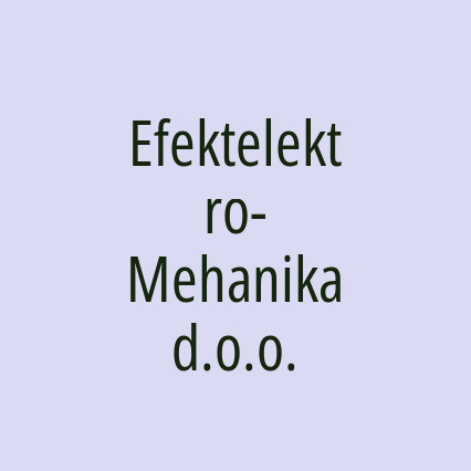 Efektelektro-Mehanika d.o.o.