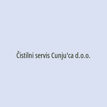 Čistilni servis Cunju'ca d.o.o.