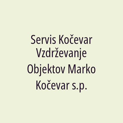 Servis Kočevar Vzdrževanje Objektov Marko Kočevar s.p. - Logotip