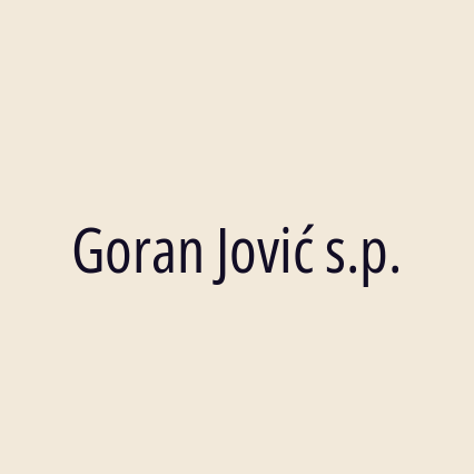 Goran Jović s.p.