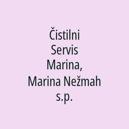 Čistilni Servis Marina, Marina Nežmah s.p.