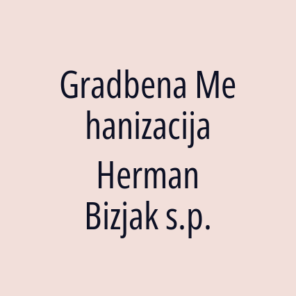 Gradbena Mehanizacija Herman Bizjak s.p. - Logotip