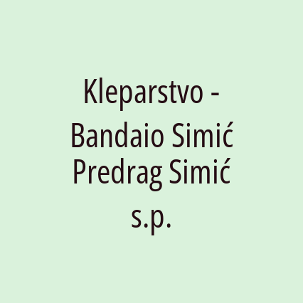 Kleparstvo - Bandaio Simić Predrag Simić s.p.