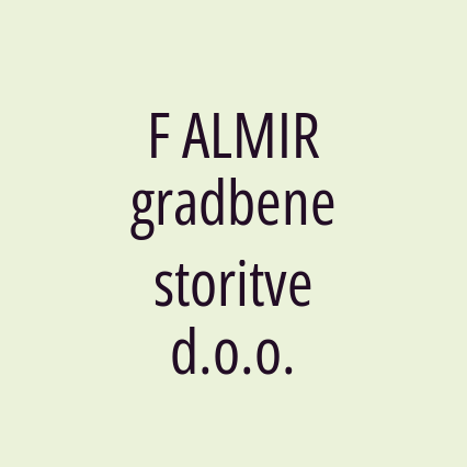 F ALMIR gradbene storitve d.o.o.