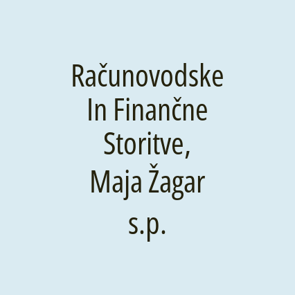 Računovodske In Finančne Storitve, Maja Žagar s.p. - Logotip