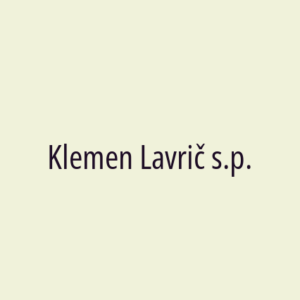 Klemen Lavrič s.p.