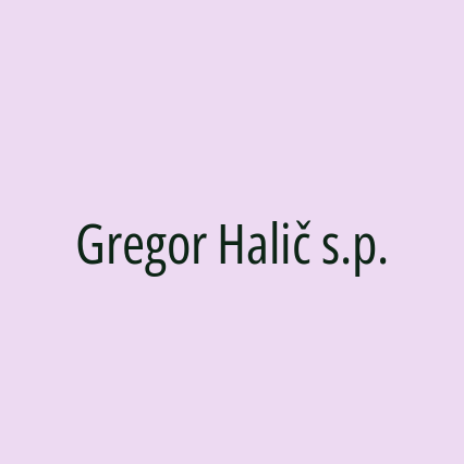 Gregor Halič s.p.