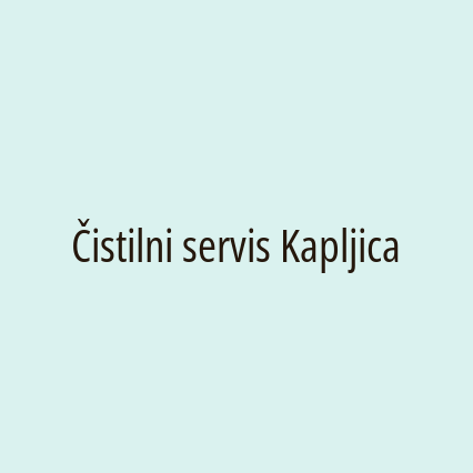 Čistilni servis Kapljica - Logotip