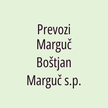 Prevozi Marguč Boštjan Marguč s.p. - Logotip