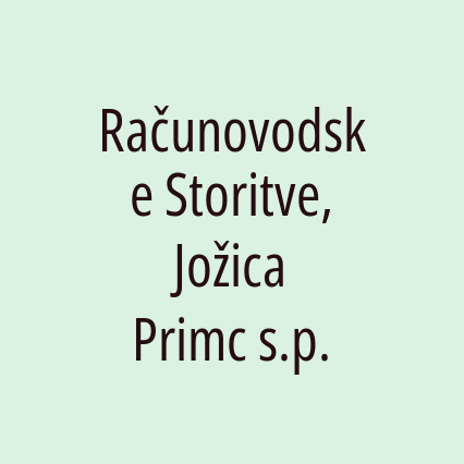 Računovodske Storitve, Jožica Primc s.p.