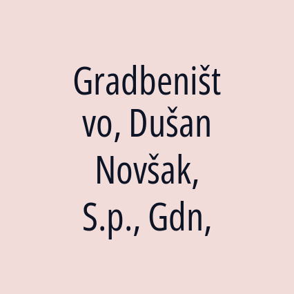 Gradbeništvo, Dušan Novšak, S.p., Gdn, - Logotip