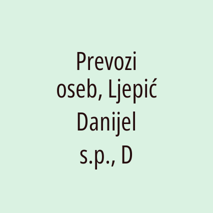 Prevozi oseb, Ljepić Danijel s.p., D - Logotip