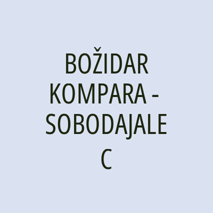 BOŽIDAR KOMPARA - SOBODAJALEC