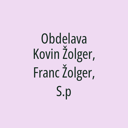 Obdelava Kovin Žolger, Franc Žolger, S.p - Logotip