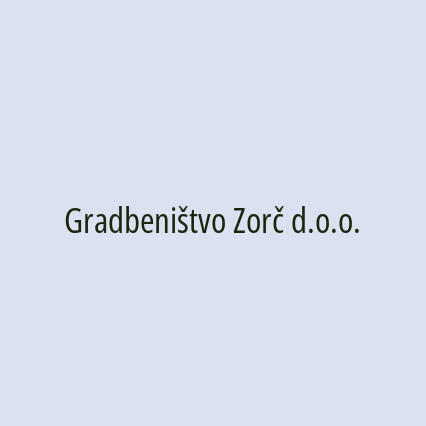 Gradbeništvo Zorč d.o.o.