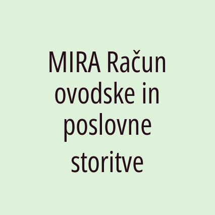 MIRA Računovodske in poslovne storitve