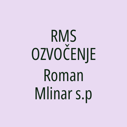 RMS OZVOČENJE Roman Mlinar s.p