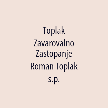 Toplak Zavarovalno Zastopanje Roman Toplak s.p. - Logotip