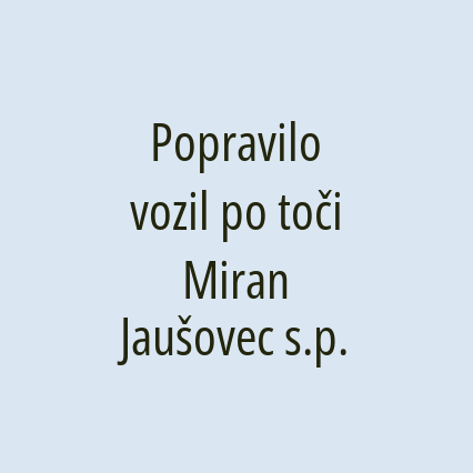 Popravilo vozil po toči Miran Jaušovec s.p. - Logotip