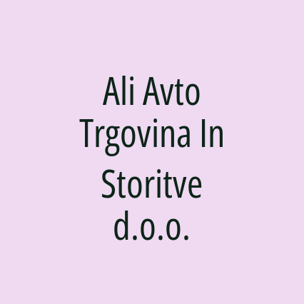 Ali Avto Trgovina In Storitve d.o.o.