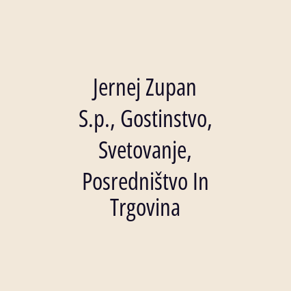 Jernej Zupan S.p., Gostinstvo, Svetovanje, Posredništvo In Trgovina - Logotip